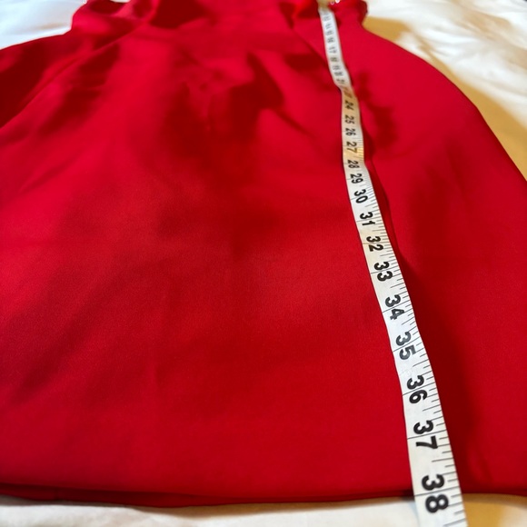 Calvin Klein Sz 8 Red Sleeveless Embellished Scuba Sheath Party Dress - Picture 7 of 11